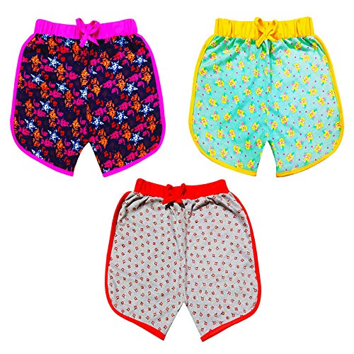 Image of Baby Girls Shorts Half Pant,Casual and Daily use Shorts for 6-24 Months (Pack of 3)