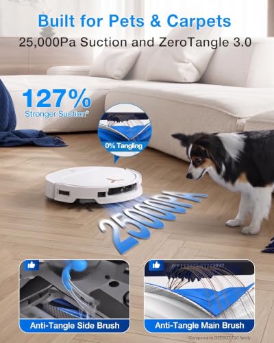 Image of ECOVACS Deebot T50S Pro Omni 2-in-1 Robot Vacuum Cleaner & Mop, 2026 New Launch, 25000 Pa Suction, Ultra-Slim, Self-Empty & Self-Wash Omni Station, AI Instant Re-mop, Upto 300 Mins Runtime