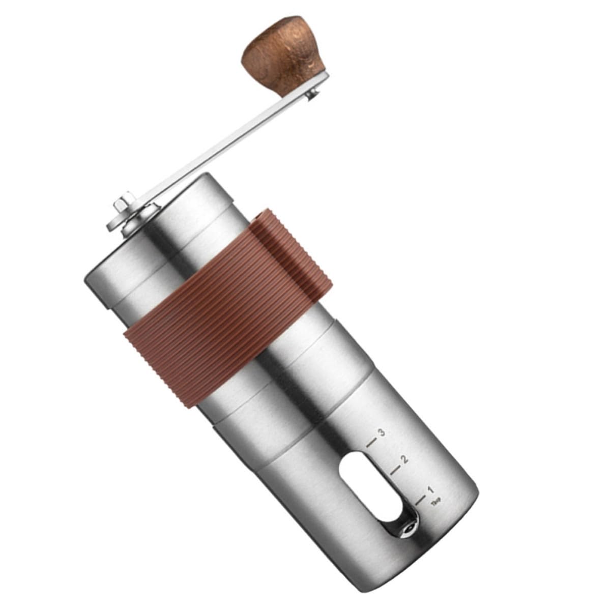 Molinillo de café de mano premium triangular en acero inoxidable de alta resistencia