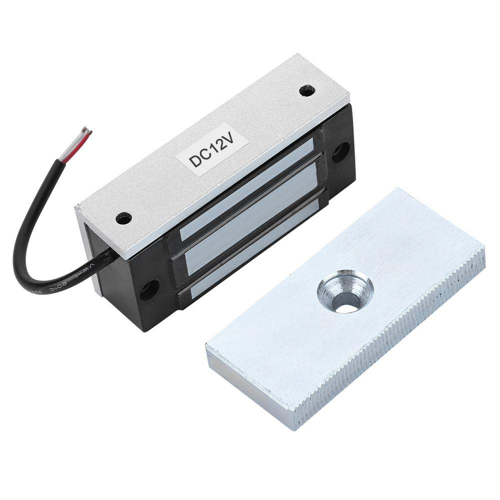Magnetic Door Lock, 132lbs Electromagnetic Lock Holding Force for Access Control Single Door,DC 12V