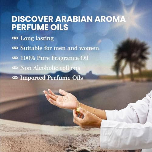 Image of Arabian Aroma Jannat Firdaus Attar | Floral Spicy Attar Perfume for Men & Women | Long-Lasting Oil-Based Fragrance with Amber & Musk | 100% Perfume |