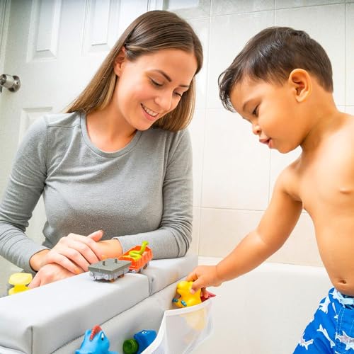 Baby-Bath-Kneeler-and-Elbow-Rest-Pad-Set-Premium-for-Babies-and-Expecting-Moms-Extra-Large-Kneeling-Pad-Knee-Saver-and-Arm-Support-with-4-Pockets Baby Bath Kneeler and Elbow Rest Pad Set Premium for Babies and Expecting Moms Extra Large Kneeling Pad Knee Saver and Arm Support with 4 Pockets