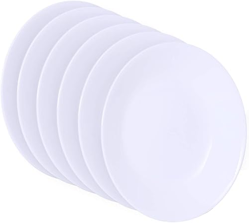 Corelle Livingware - Placa de postre 8-12 pulgadas color blanco juego de 6