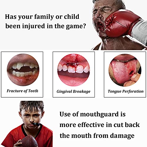 Mengdger Youth Mouth Guard Football Mouthguard Sports Kids Boys Mouthpiece Teeth Braces Eva Double Colored For Mma Boxing Rugby Kickboxing Taekwondo Softball Lacrosse thumb #2