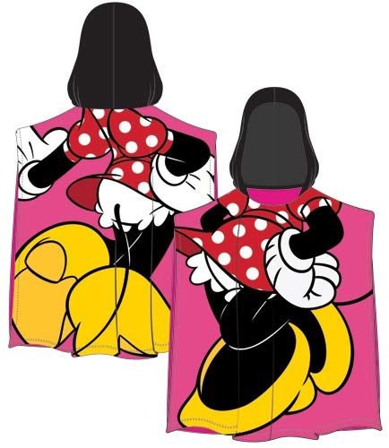 Disney Minnie Mouse Towel Hooded Poncho Bath Beach Girls Kids