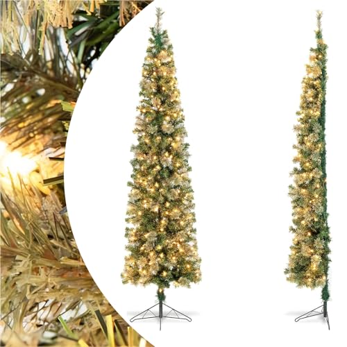 SPOTRAVEL 7FT Half Christmas Tree Holiday Decoration Tree