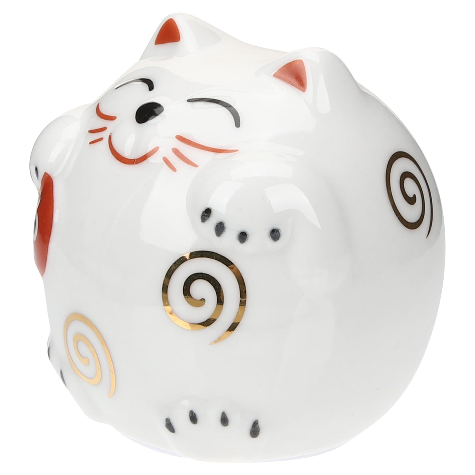 VICASKY 4stücke Ceramic Piggy Bank Maneki Neko Statue Glückskatze Ornamente Für Zuhause Büro Praktische Spardose Mit Verarbeitung Japanische Dekoration Für Katzenliebhaber