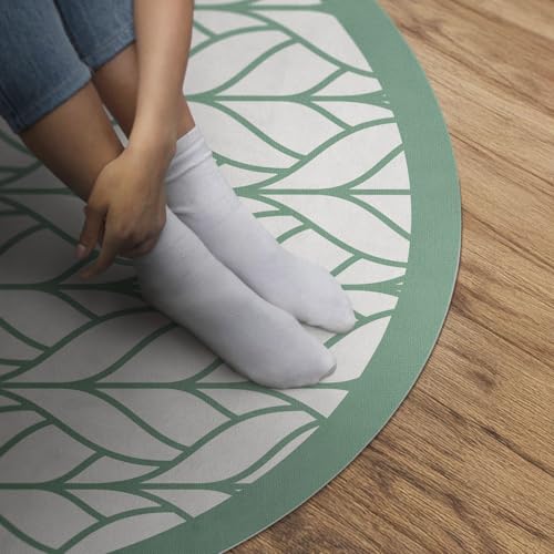 Tapis vinyle ø60 cm résistant à la rayure et au piétinement pour maison - 5