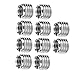 Thread Inserts Male Female Reducing Nut Stainless Steel Thread Repair Tool Kit with 10Pcs Inserts for Aviation Automobiles Mechanical Equipment