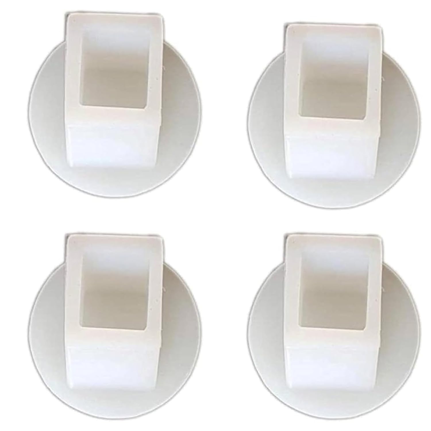 APAV Baby Cradle Silicon Grade Rubber Pad for Square Pipe 1 inch I Set of 4 (White)-picture-21
