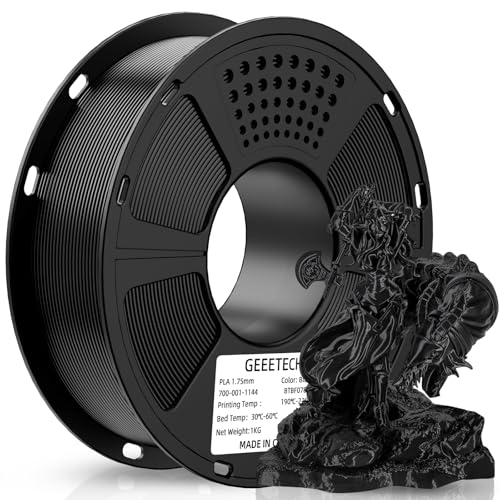Geeetech Upgrade PLA Filament 1 75 mm 3D Drucker PLA Filament 1 kg pro Spule 1 Spulen Schwarz