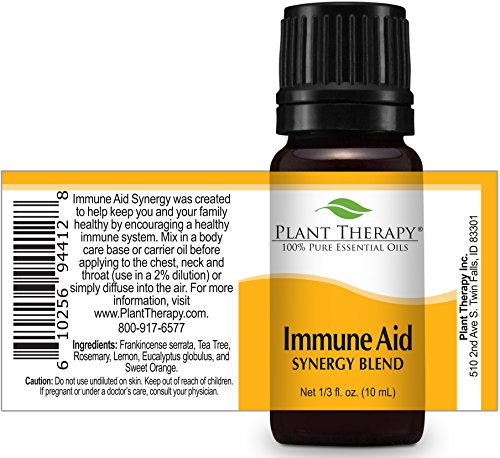 Plant Therapy Immune Aid Essential Oil Blend 10 Ml (1/3 Oz) 100% Pure, Undiluted, Therapeutic Grade #TOP5