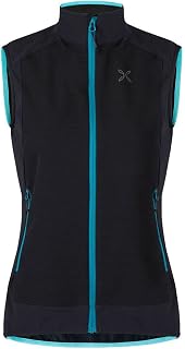 MONTURA Premium Wind Vest Women MVVW48W 9051 Black Color Baltic Vest Woman Ideal for Outdoor Activities such as Trekking Climbing and Mountaineering
