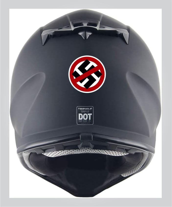 Miniatura 7 de Adhesivo antifascista antifascista antinazi No Nazis Never Again Stop Hate Anti-Hate No Hate Love Not Hate Cup Car Truck Helmet Laptop Bottle Bumper