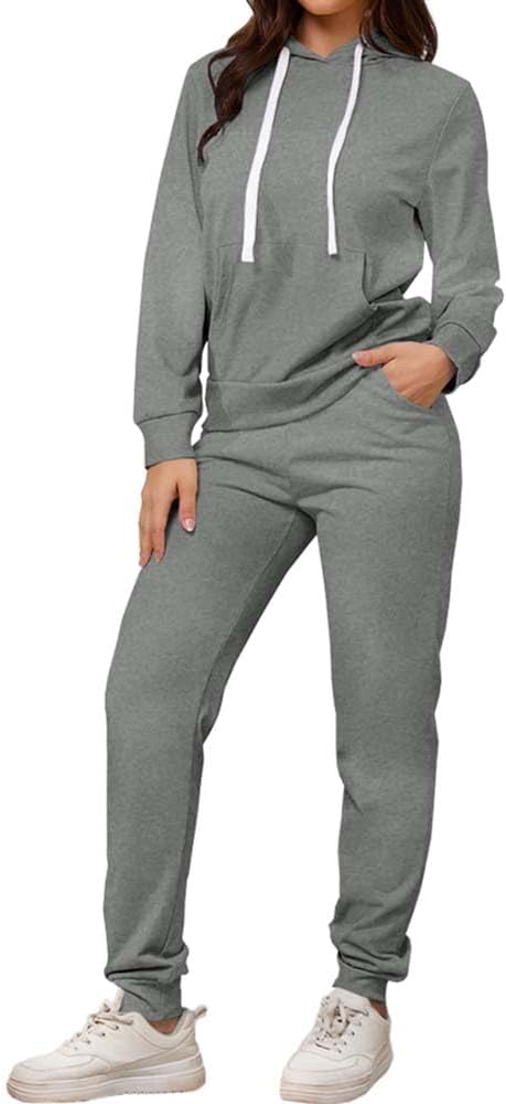 PINSV Sweatsuits Women 2 Piece Outfits Casual Jogging Suits Long Sleeve Hoodie Sweatpants Tracksuits Sets - Image 6