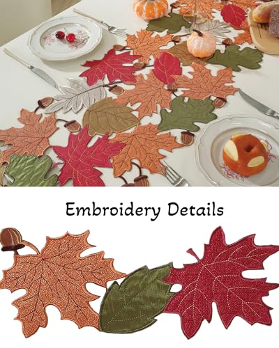 Chemin de table Thanksgiving pour décoration de maison automnale - 6