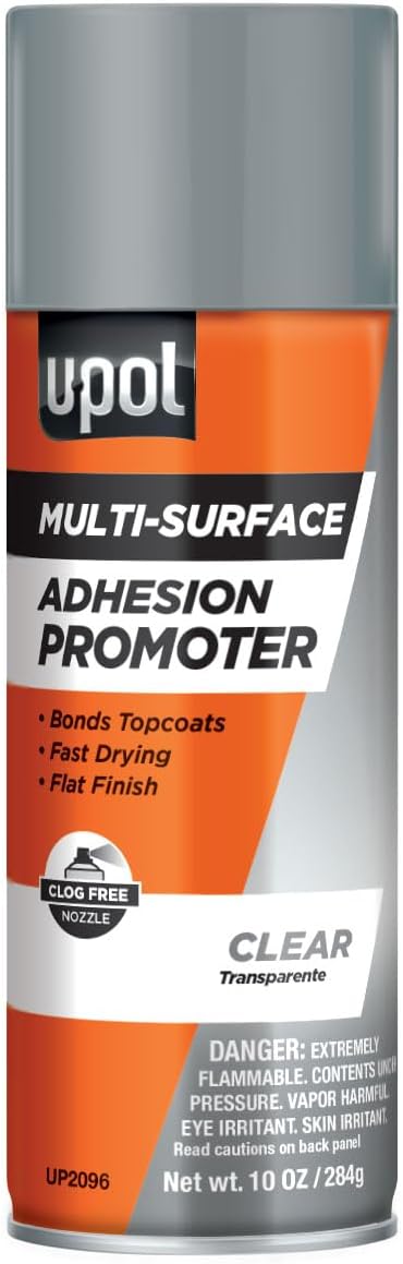 Adhesion Promoter, Strong-Hold, Quick-Drying, Multi-Purpose Spray with A Smooth, Flat Finish, Clear, 10 oz