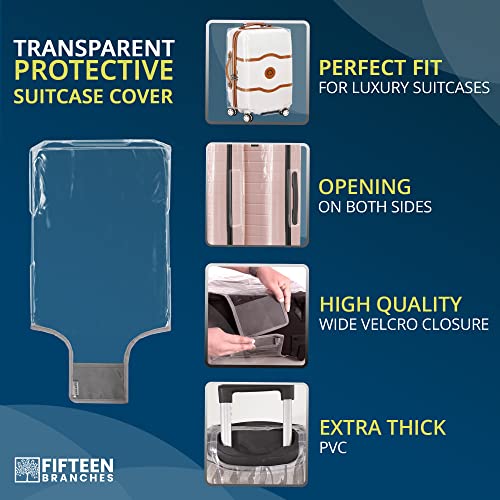 Suitcase Cover | Luggage Covers For Suitcase Tsa Approved | Premium Luggage Protector Suitcase Cover | Handle Openings On L&R | Size 24In | Luggage Protector Suitcase Cover | Clear Luggage Cover #TOP3