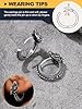 U7 Silver Earrings for Men Women Dragon Hoop Earring Stainless Steel Clip On Earrings Goth Punk Rock Small Huggie Hoops #4