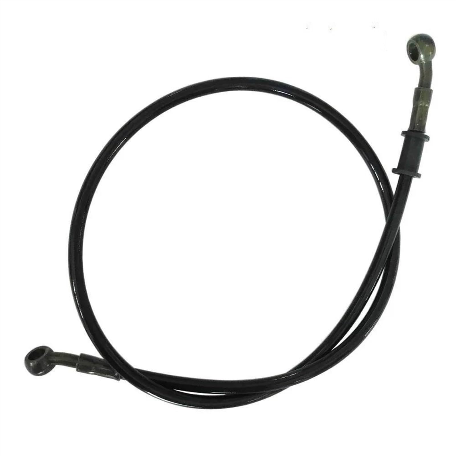 Ksxzw Black- Silver Motorbike Part 1500Mm/150Cm 28 Degree Dia 10Mm Motorcycle Brake Oil Hose