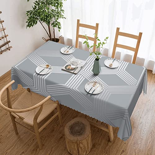 Nappe géométrique rectangulaire lavable pour repas sans taches BONDIJ - 2