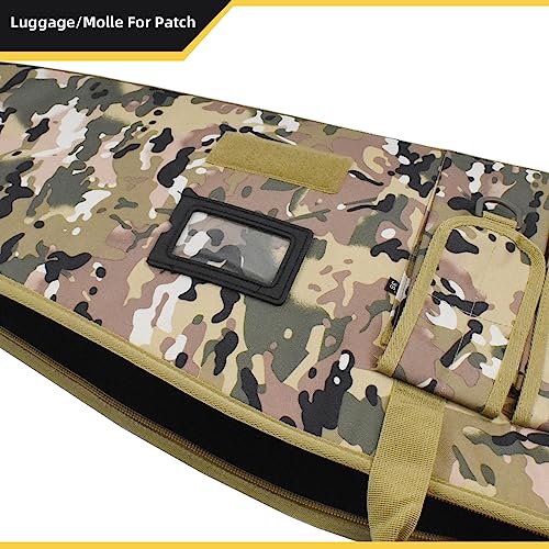 Mb Sxowbmu Rifle Case Tactical Single Scoped Soft Rifle Bag With Multiple Magazine Holder Pouch,Dual Lockable Zippers, Available Length In 42 Inch - Camouflage #TOP4