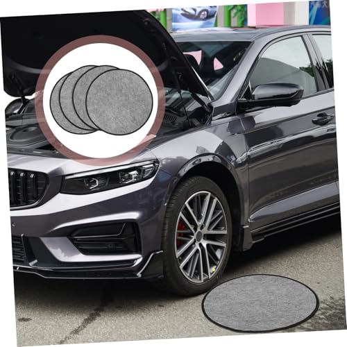 Supvox Filz Reifenabdeckungen - 4 StüCk Staubschutz FüR Autoreifen Effektive Reifen Schutz Und Reinigung FüR Auto Und Motorrad 55X55Cm