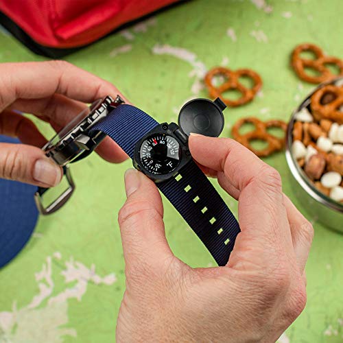 Sun Company Wristturtle Thermometer - Armoured Wrist Thermometer With Closing Cover | Easy-To-Read Dial Thermometer For Watch Band Or Paracord Survival Bracelet #TOP2