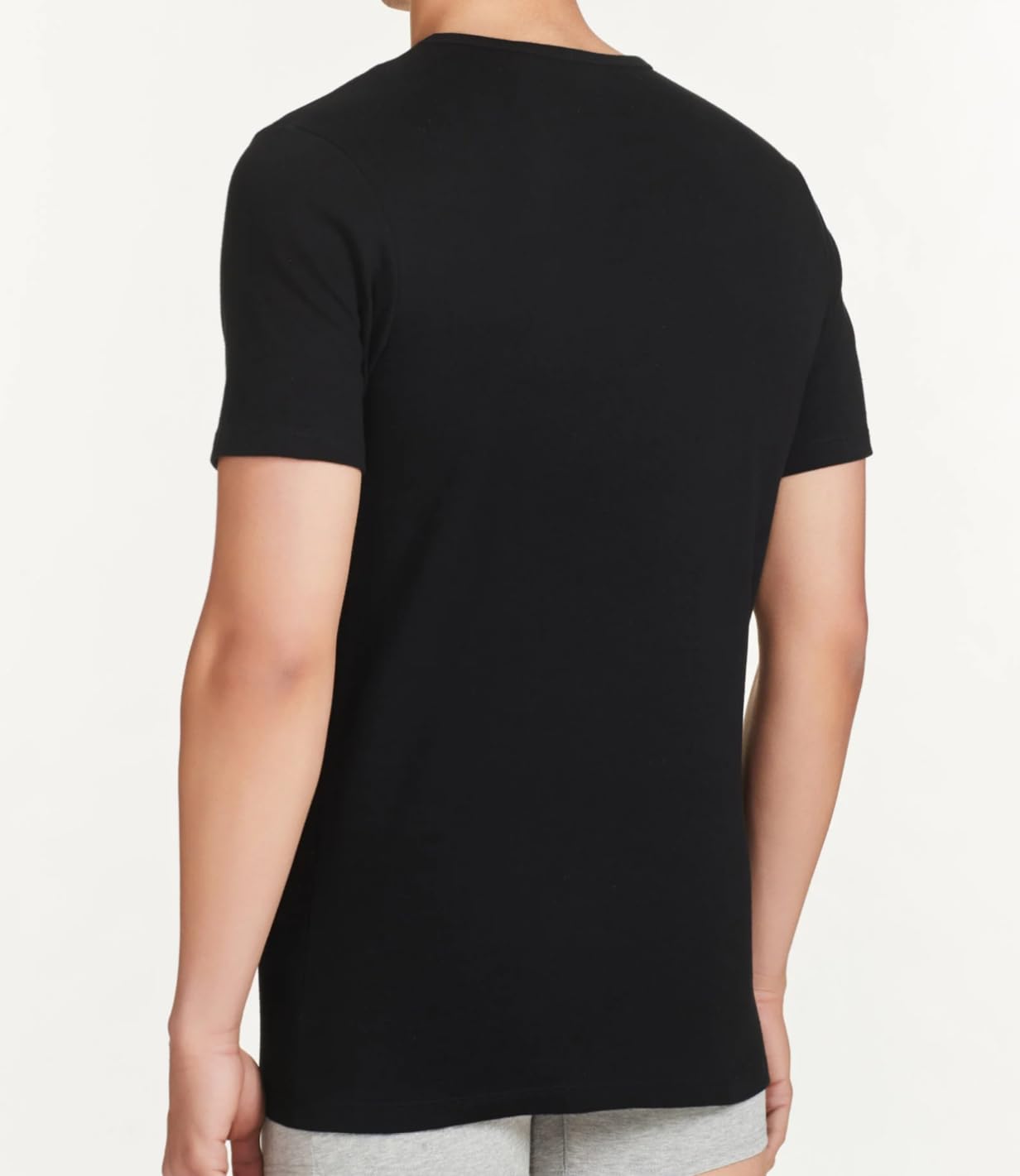 LIABEL Maglia Intima Uomo Caldo Cotone - 3/6 Pezzi - Maglietta Intima Uomo Cotone Caldo Invernale - Maglia Uomo Cotone Felpato Girocollo