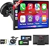 9" Wireless Apple CarPlay Android Auto Screen - 4K Dash Cam, GPS Navigation, HD Touchscreen, AirPlay, 1080P Backup Camera, Car Stereo - by Jataza