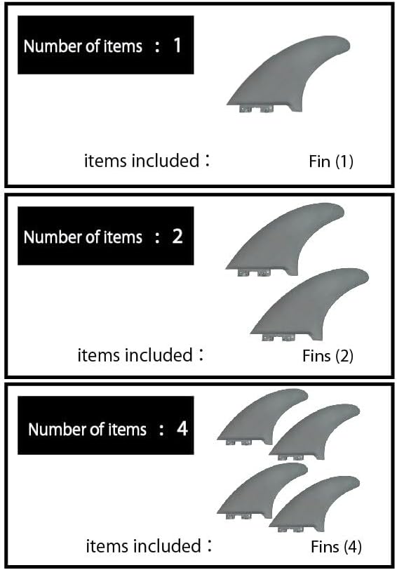 7" Fins for Inflatable, SUP, airSUP, Minimum Flex Fin for River Lake and Surf ClickFins image 5