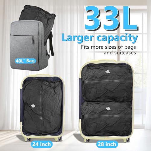 Image of 33L Professional Vacuum Bags for Travel with Wireless Vacuum Pump, Dobaly IP67 Reusable Vacuum Compression Bags for Suitcases and Backpack Space Saver Vacuum Bags Lightweight&Durable