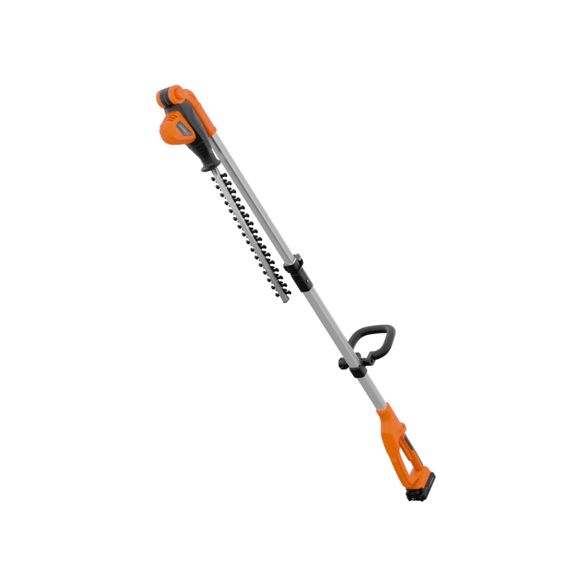 Yard Force Cortasetos de Poste inalámbrico, Extensible, Largo Alcance, Longitud de Corte de 41 cm, batería de Iones de Litio de 20 V y Cargador, Cabezal Ajustable de 135°, Cuchillas de Doble acción -