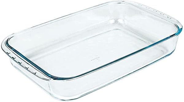 MARINEX Rectangle Baking Dish 5.3QT Borosilicate Glass
