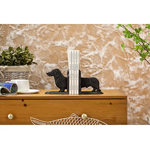 Phaxth Sujetalibros para perro Dachshund decorativos, par Cover