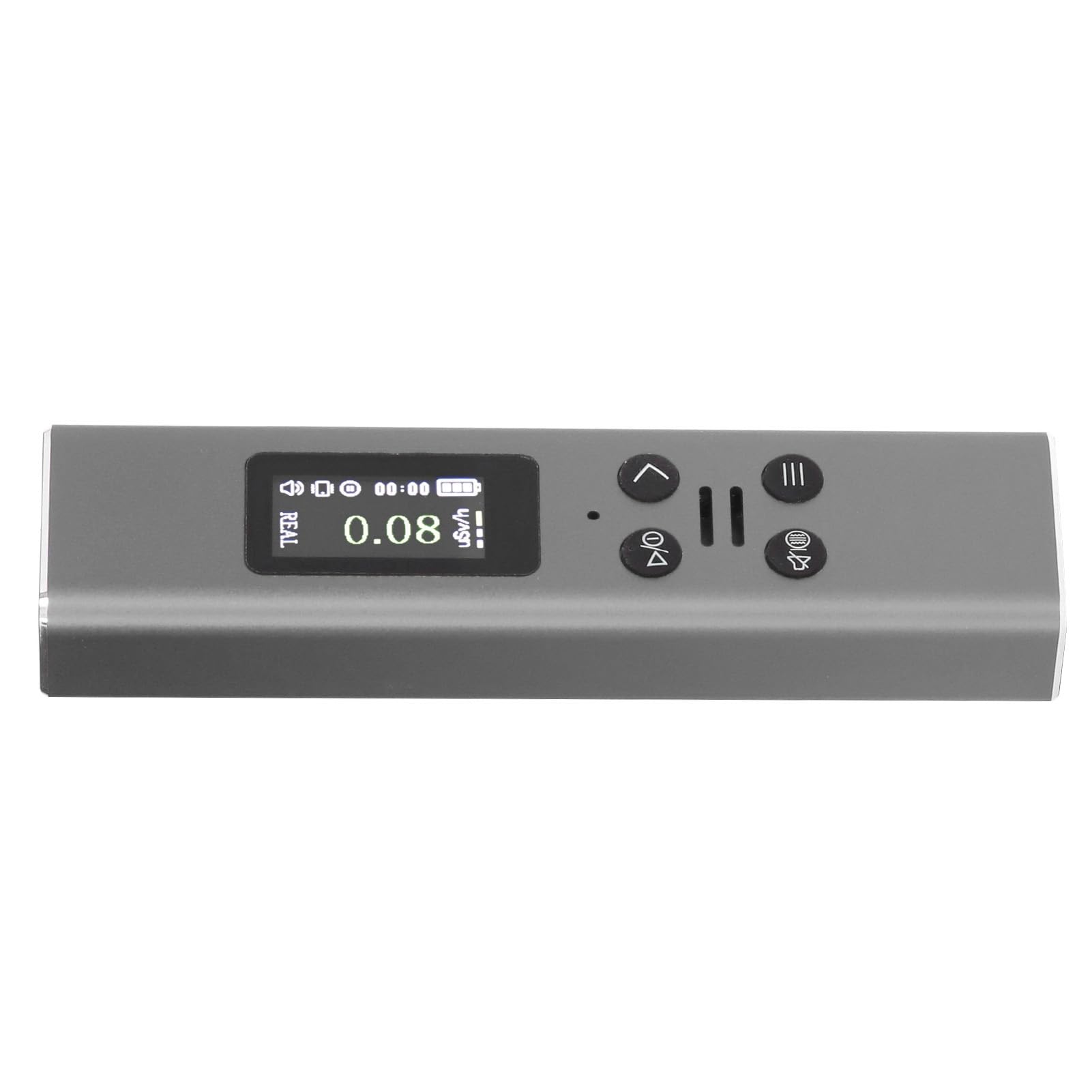 Geiger Counter USB Ładowanie z wyświetlaczem TFT HD 400 mAh detektor promieniowania jądrowego do domu (srebrny)