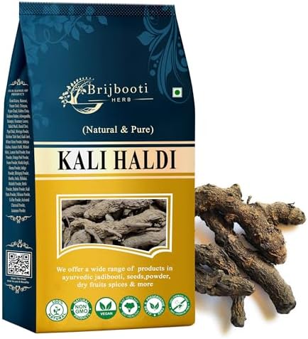 Brijbooti Kali Haldi 400gm | Black Turmeric - Narkachur - Nar Kachur - Narkchaur - Curcuma Zerumbet - Zedoary Root