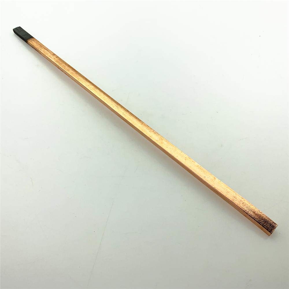 Varilla de soldadura Electrodo de grafito Recubrimiento de cobre Varilla de carbono plana circular, Barra de carbono de soldadura Reparación de chapa Varilla de carbono 8m, soldador Para soldar