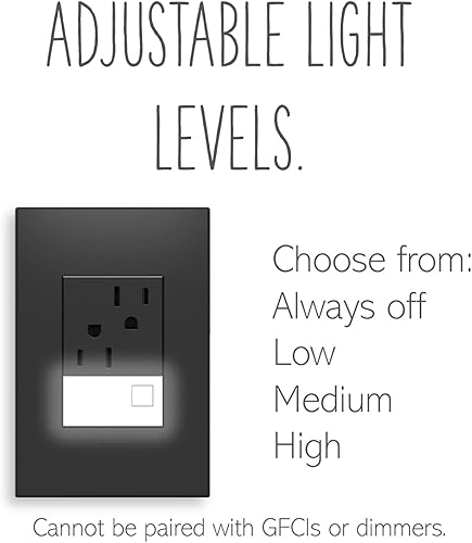 adorne Legrand - Luz nocturna de tamaño medio, AANL1M14 (paquete de 2)