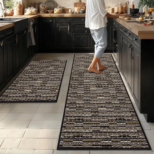 Vintage Style 2-Piece Kitchen Rug Set