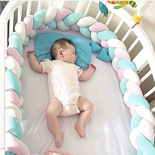 H B Ye Tour De Lit Coussin Serpent Coussin Tresse Pare Chocs Velours Protection Bebe Securite 100 Fait A Main Doux Et Souple Petit Nuage Coussin Rose 0cm Amazon Fr Bebe Et Puericulture