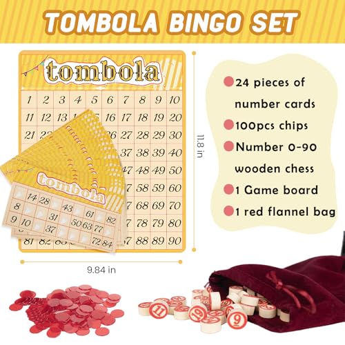 Juego Tombola Bingo Vintage para hasta 24 jugadores miniatura 2