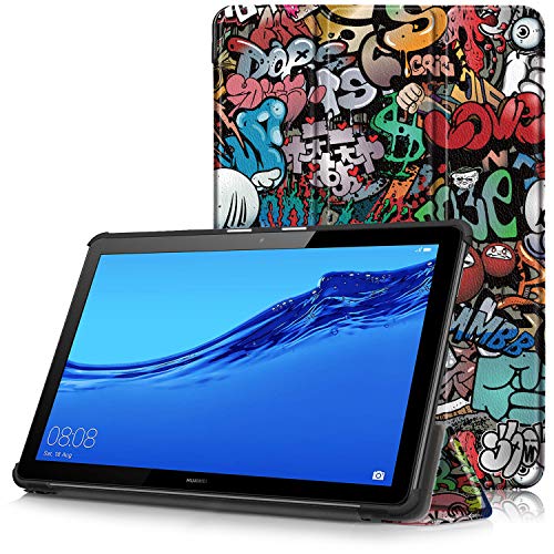 TTVie Huawei MediaPad T5 10 Case - Ultra Slim Lightweight Smart Shell St