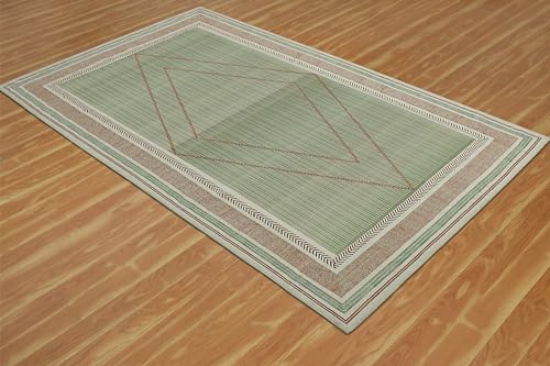 Tapis géométrique bohème 61 x 91 cm lavable en coton pour petite salle de bain - 5