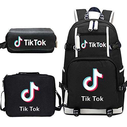 Preisvergleich Produktbild NLFD Wärmeübertragungsrucksack Schüler Schultasche großer Rucksack + Lunchpaket + Federmäppchen dreiteiliges Set-Muster 12_Dreiteiliger Anzug