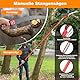 Inoamity Teleskop Astschere & Baumsäge 9m Profi-Set, 2-in-1 Teleskopstiel Gartenschere Einstellbare Länge Gartengeräte-Set, Handsäge Stangensäge für Obstbaumschnitt, Gartenarbeit & Sturmschäden