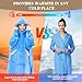 NORD ECO Wearable Blanket Hoodie, Oversized Sherpa Fleece Sweatshirt Blanket with Giant Pockets & Sleeves for Adult, Cozy Hooded Blanket, Winter Gift for Women, Blue