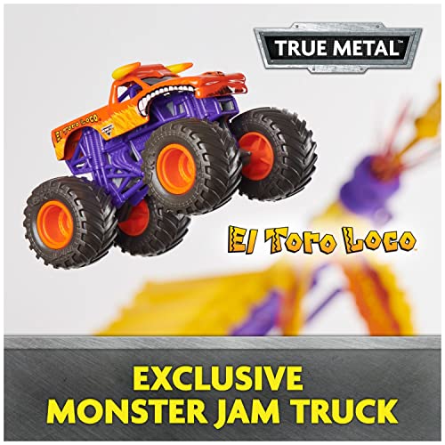 Image of Monster Jam El Toro Loco Big Air Challenge Playset with Exclusive Monster Truck, Over 20-Inch Tall, 1:64 Scale, Kids Toys for Boys Ages 3 and up