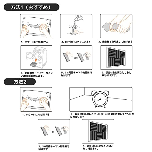 JBER 吸音材 防音シート 2.5*30*30cm の商品画像 6