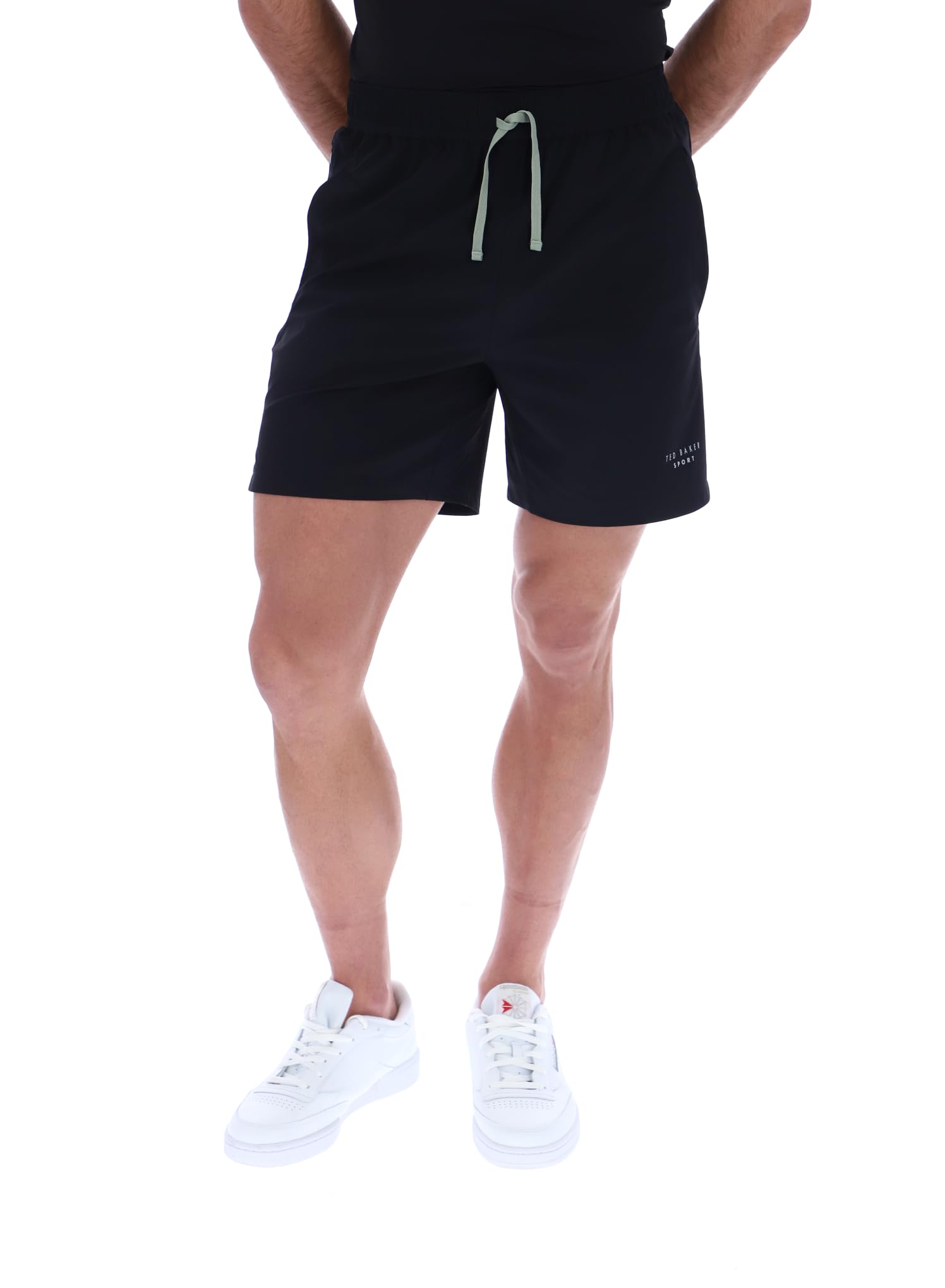 Ted Baker Sport Mens Richard Stretch Woven Running Shorts Black